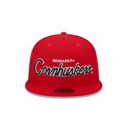 Nebraska New Era 950 Script Cornhuskers Flat Brim Hat